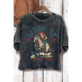 Giddy Up Cow Girls - Mineral Wash Cropped Top