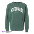 Custom Unisex Midweight Pigment-Dyed Crewneck Sweatshirt
