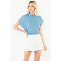 Short Sleeve Side Button Top