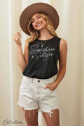 Sunshine and Seltzers Mineral Graphic Tank Top