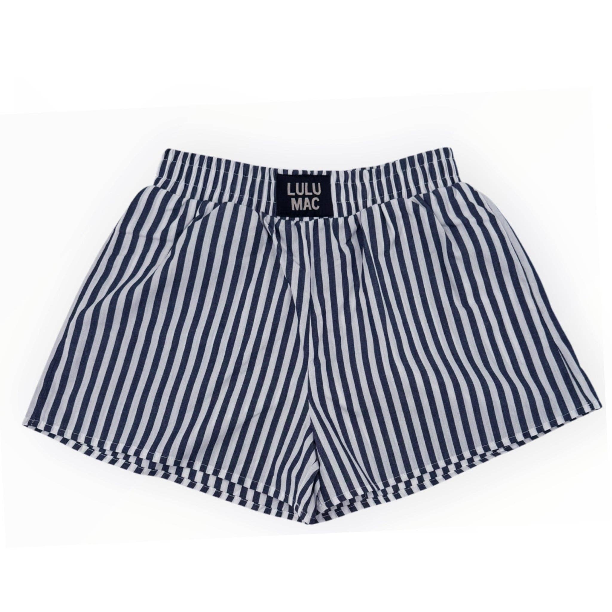 Bxst- Navy Striped Boxer Short