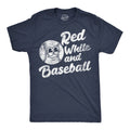 Red White and Baseball Men's T Shirt