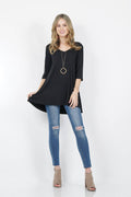 ...SI-13624 Vneck Swing Tunic