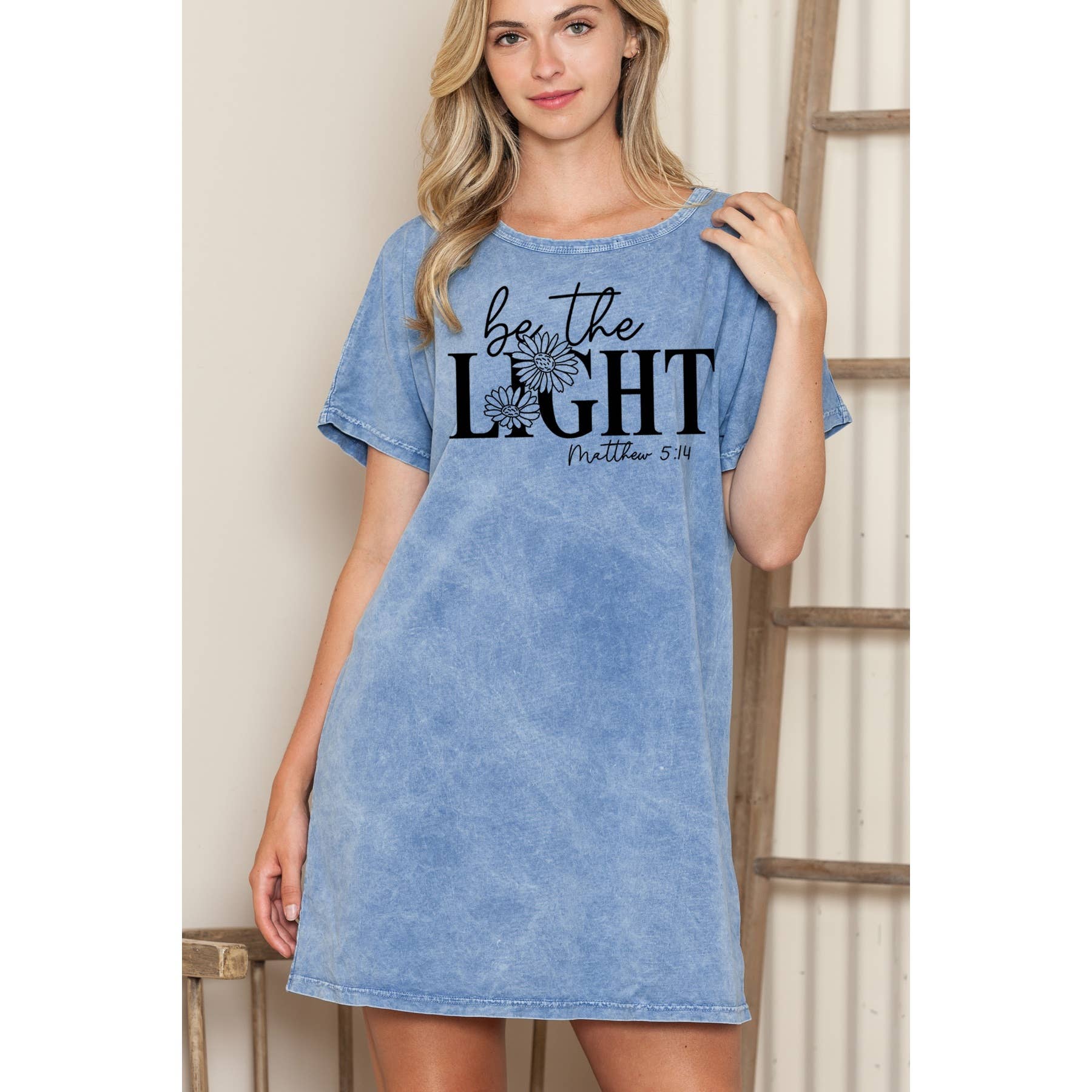 Be the Light - Mineral Wash Dress