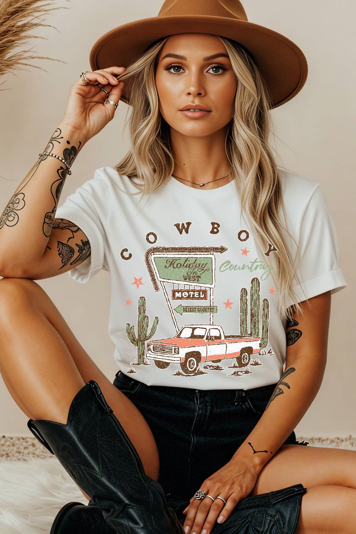 Women Country Graphic Print Short Sleeve Solid Top