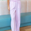 Lm-Stripe Pant-Light Pink