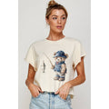 Teddy Bear Fisherman Vintage Graphic Crop Top