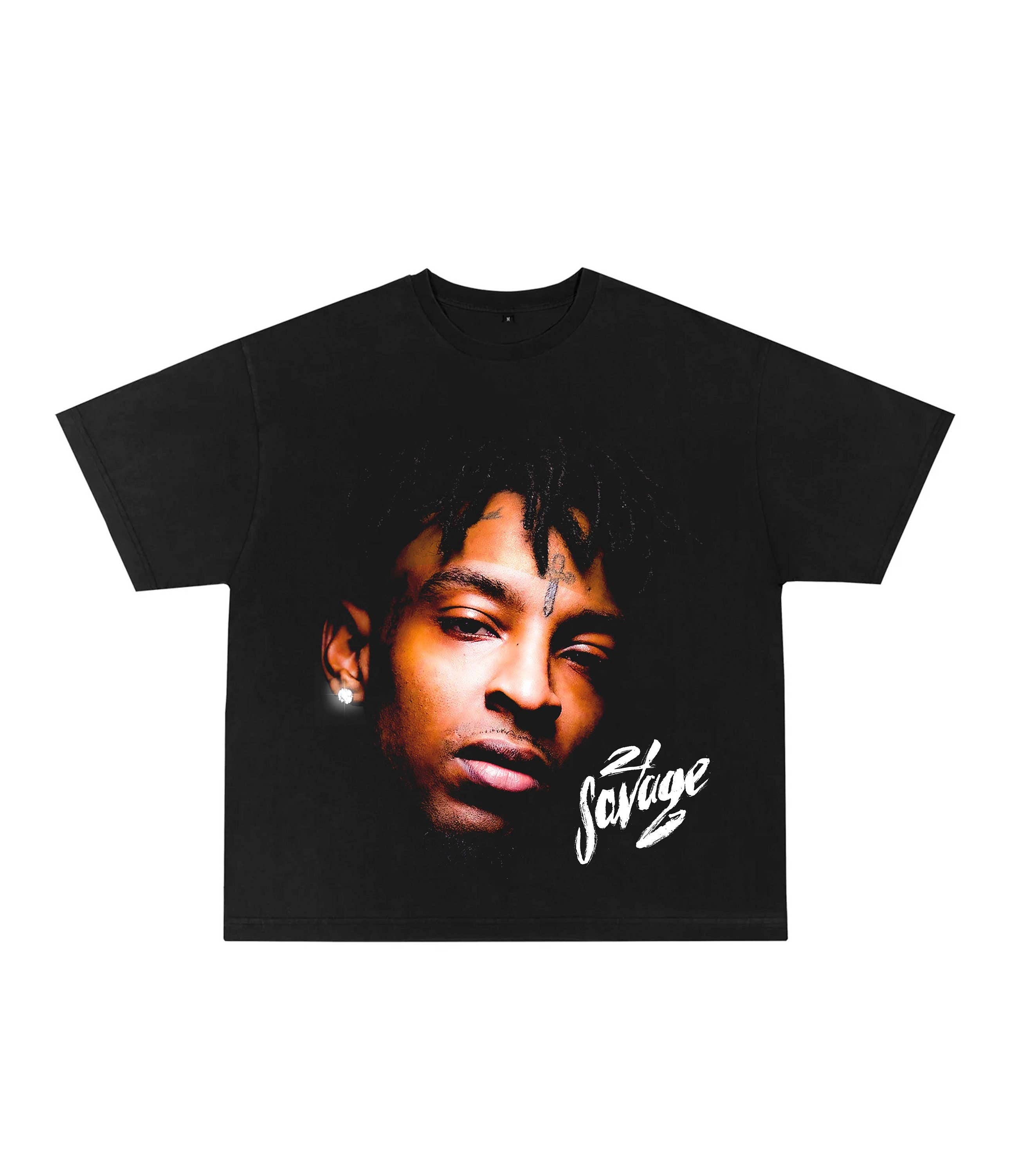 21 Savage T-Shirt Jumbo Graphic Print Hip Hop Rare Tee