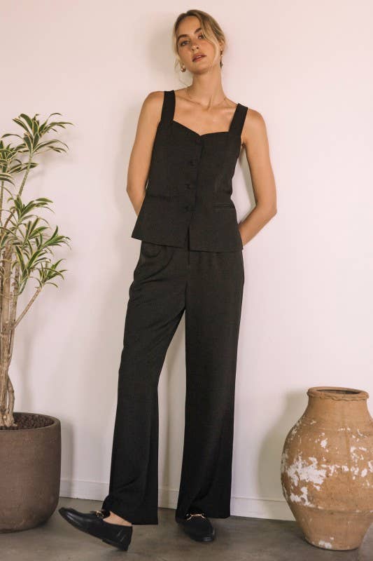 Button Down Sweet Heart Vest