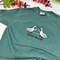 Goose Embroidered Funny Comfort Colors T-Shirt