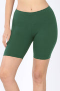 ...Plus Size Cotton Biker Shorts