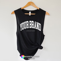 Custom Jersey Muscle Tank Top Pilates Studio - Logo - Barre