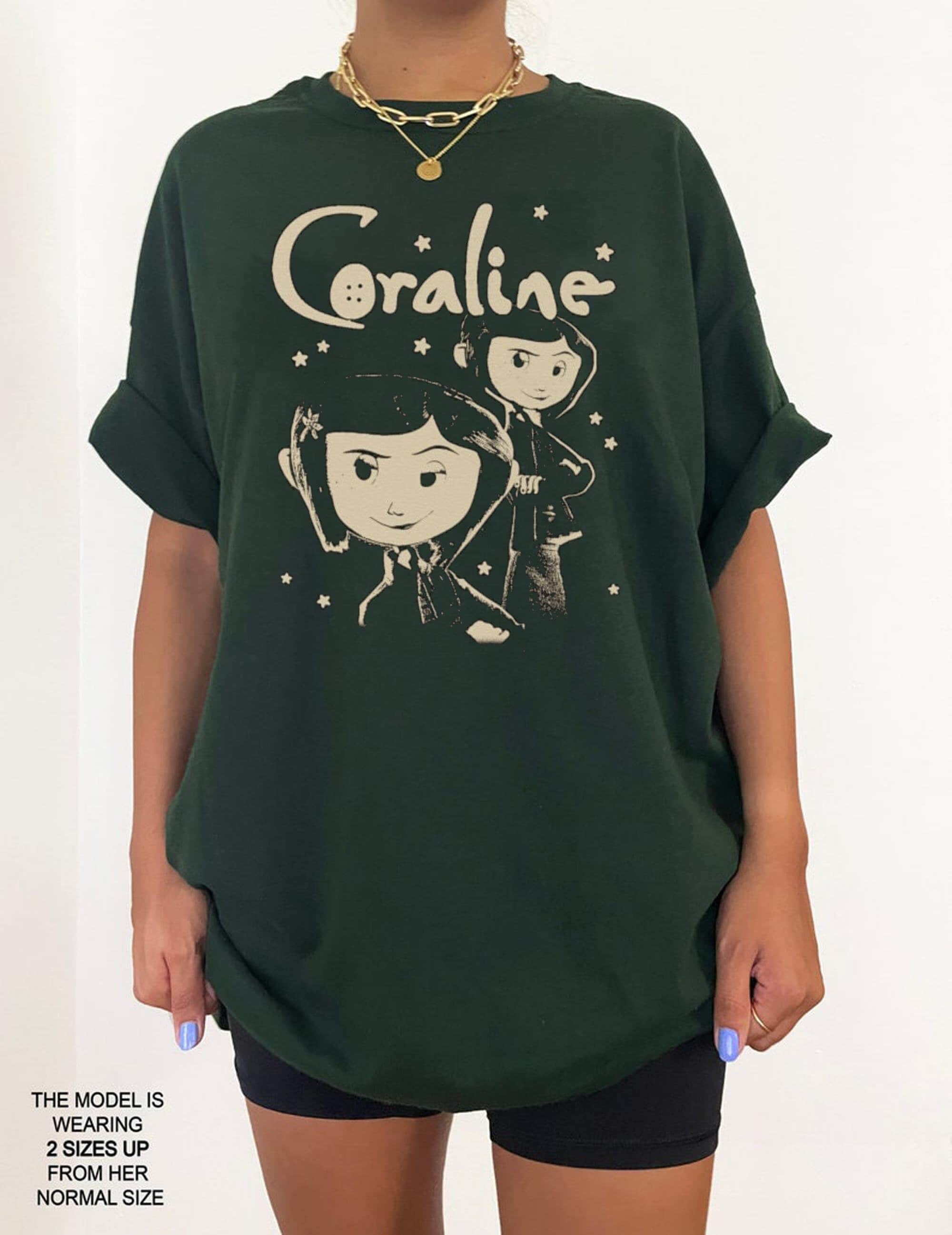 Coraline Shirt – Vintage Horror Movie Tee, Sweatshirt Hoodie