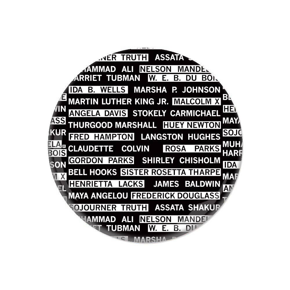 Black History Heroes Button