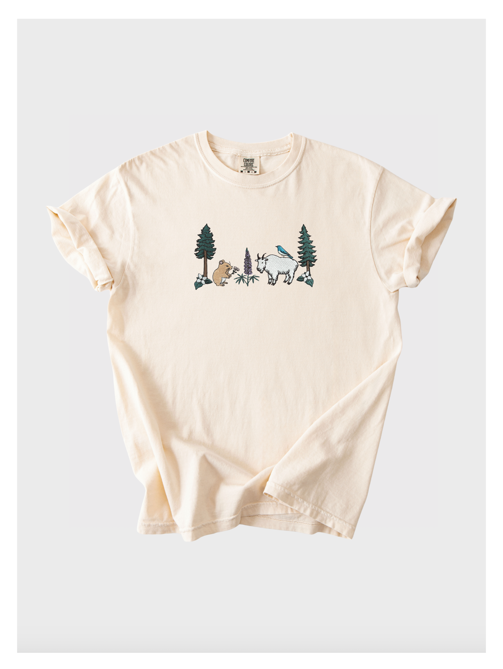 Cascade Mountains Field Guide Embroidered Tshirt