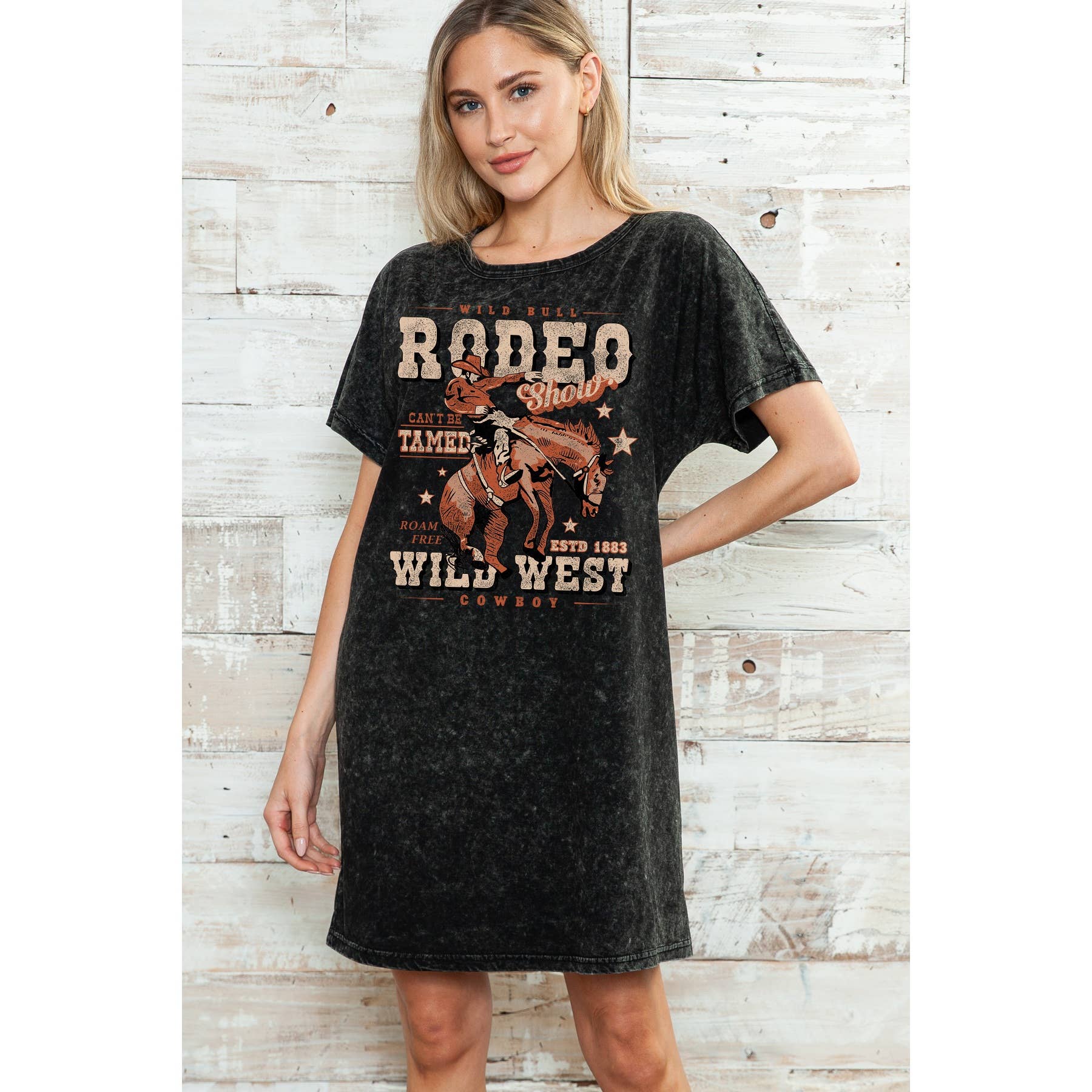 Rodeo Wild West  - Mineral Wash Graphic Dress