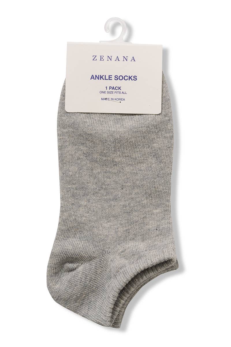 ....SI-26009 Casual Plain Low Cut Socks Made in Korea