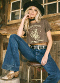 Urban Cowboy Mechanical Bull Contest Relaxed Crop T-Shirt