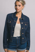 0226 Fitted Denim Jacket SI-29550