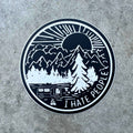I Hate People Camping Sticker