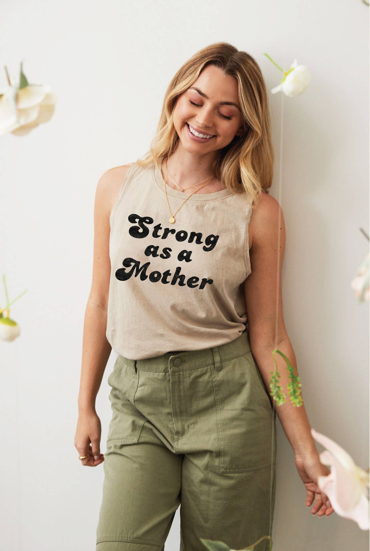 Strong As A Mother Mineral Graphic Tank Top
