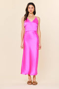Satin Cami Midi Dress