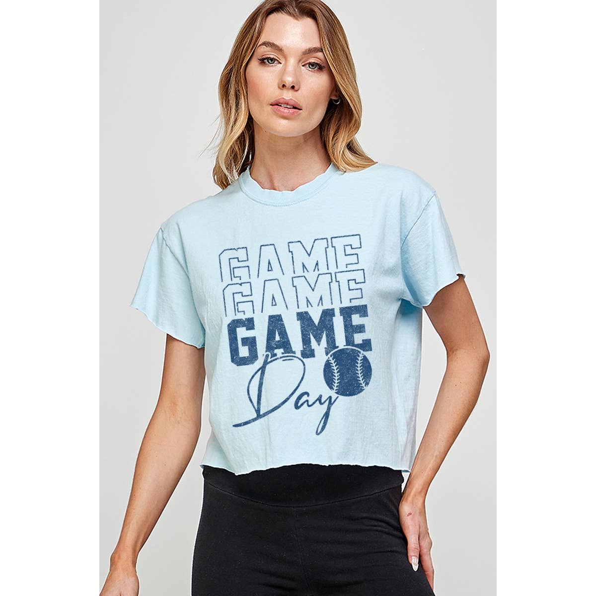 Baseball Mom   Graphic Crop Top
