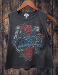 Country & Western Horseshoe Muscle Crop Top