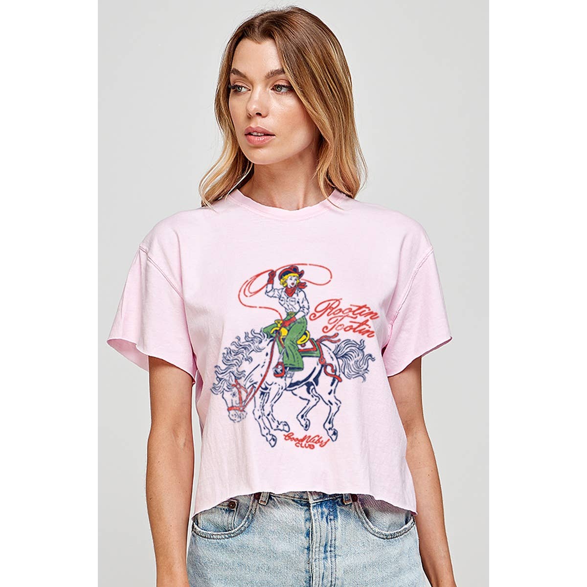 Good Vibes Clib Graphic Crop Top