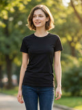 , Short Sleeve Crew Neck Cotton Tee