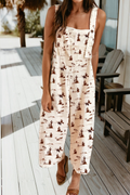 Western Button Adjustable Straps Overall Jumpsuit (S-Xl)
