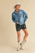 *Small Only* 8240CK Genny Denim Top