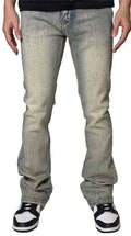 Multi-Rhinestone Flare Jeans