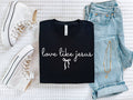 Christian Love Like Jesus Black Bella Women's Graphic Tee