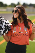 Orange Game Day Boots Tee