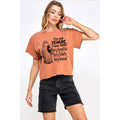 I Am Not Demure Vintage  Graphic Crop Top