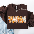 Mama, Pumpkin Pattern, Halloween, Autumn, Fall Sweatshirt