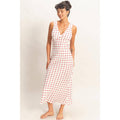 Polka Dot Sleeveless Maxi Dress