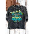 Paradise Road Trip - Mineral Wash Cropped Top