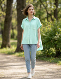 0302 Woven Air Flow Button Down Shirts SI-27469