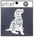 Decal/Sticker Where Your Dog Is 2121