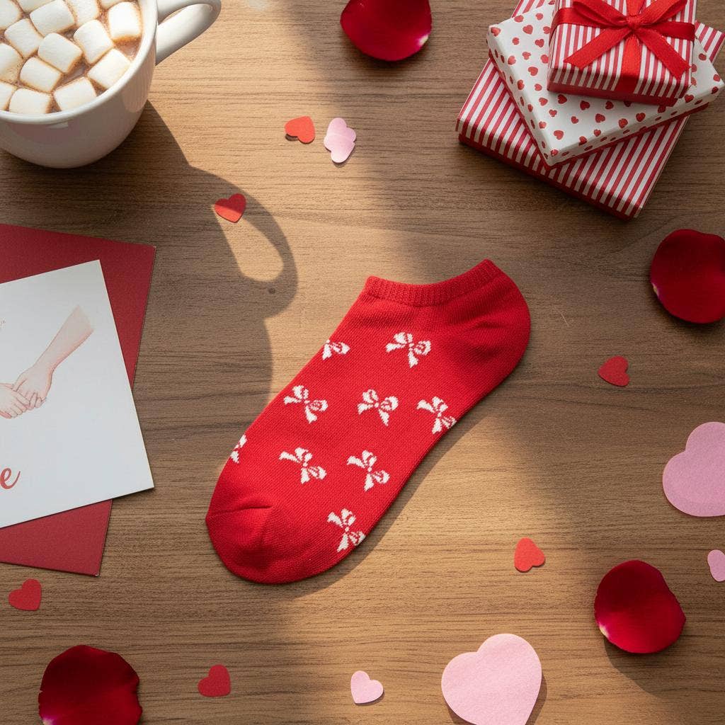 .._ 1219 Ribbon Printed Socks SI-27024