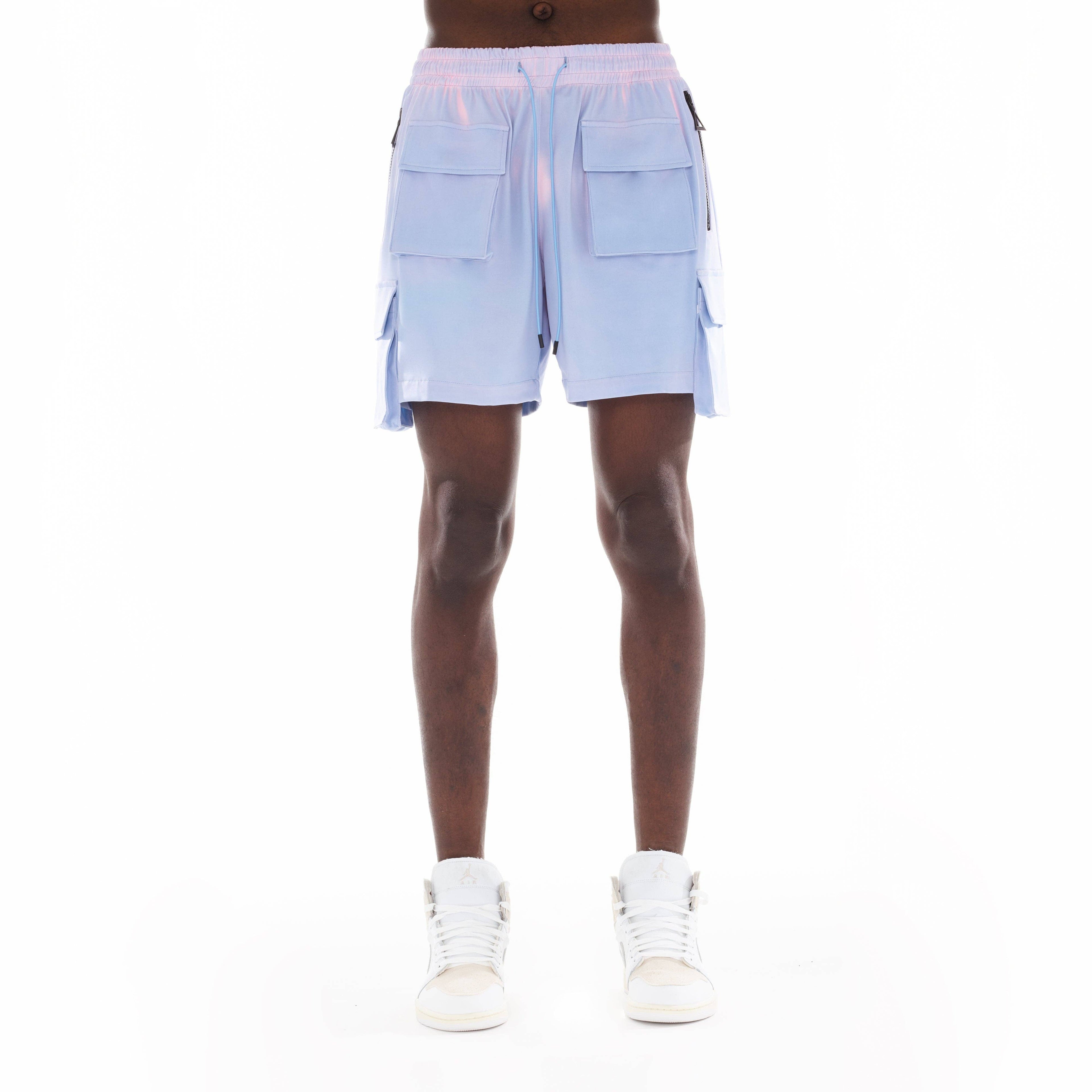 Heat Sensitive Nylon Shorts in Sky