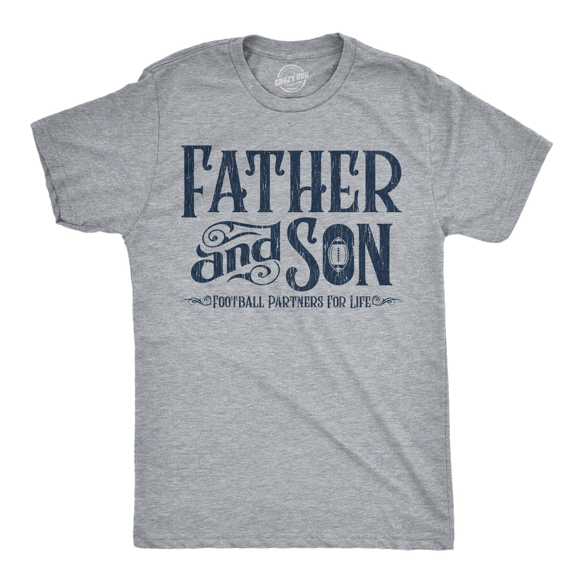 Father and Son Football Partners For Life Men's T Shirt