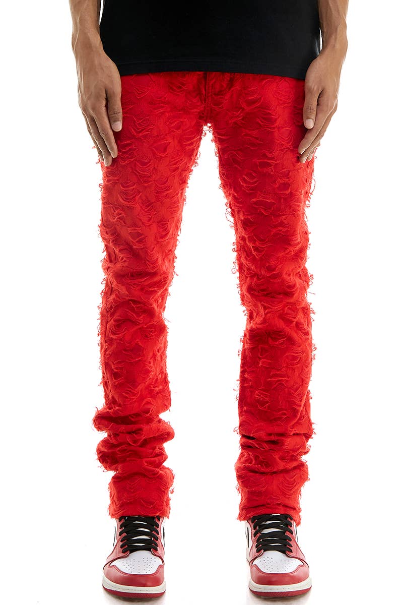 Net Stacked Pants