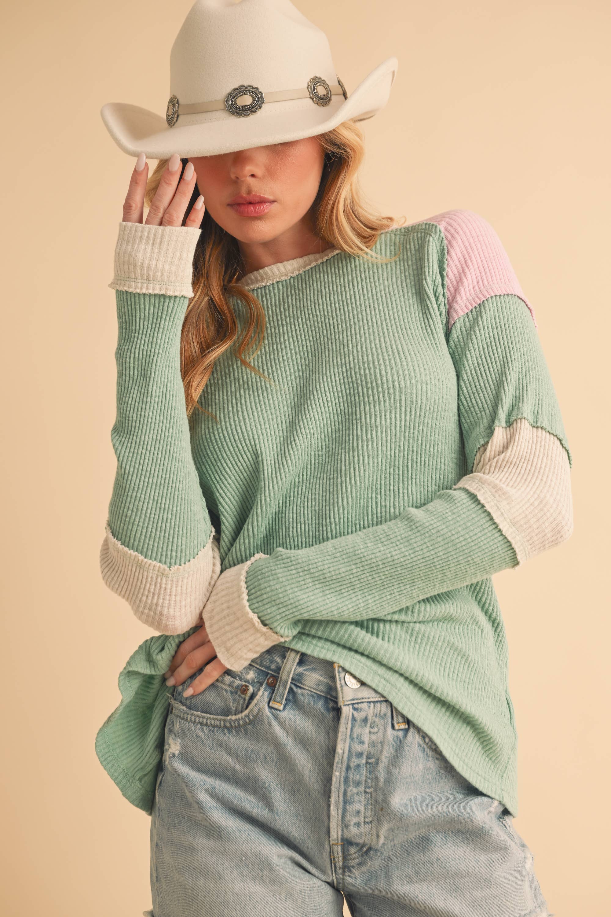 8327EK Gretel Colorblock Layering Top 4