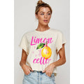 Limon Cello Fresh Vintage Graphic Crop Top