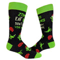 Mens Zombies Eat Brains Socks