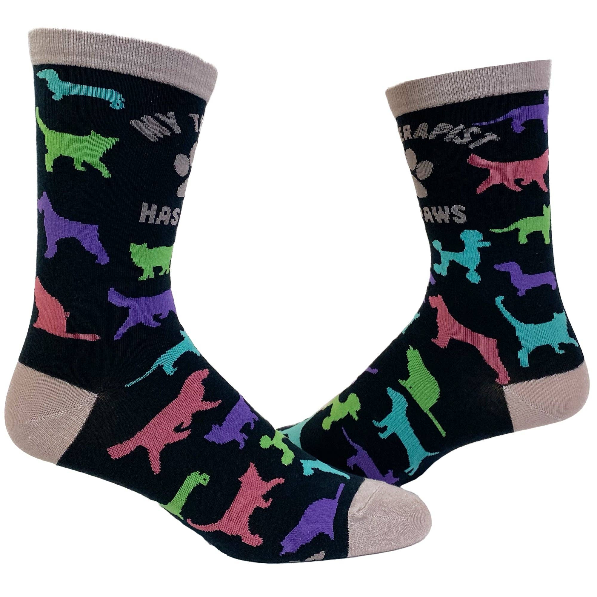 Womens My Therapist Has Paws Socks