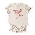Yeehaw Cowgirl Martini Graphic Tee 228
